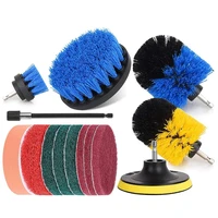 14pcs drill brush attachment power scrubber brush cleaning kit for bathroom surface shower kitchen floor tile car
