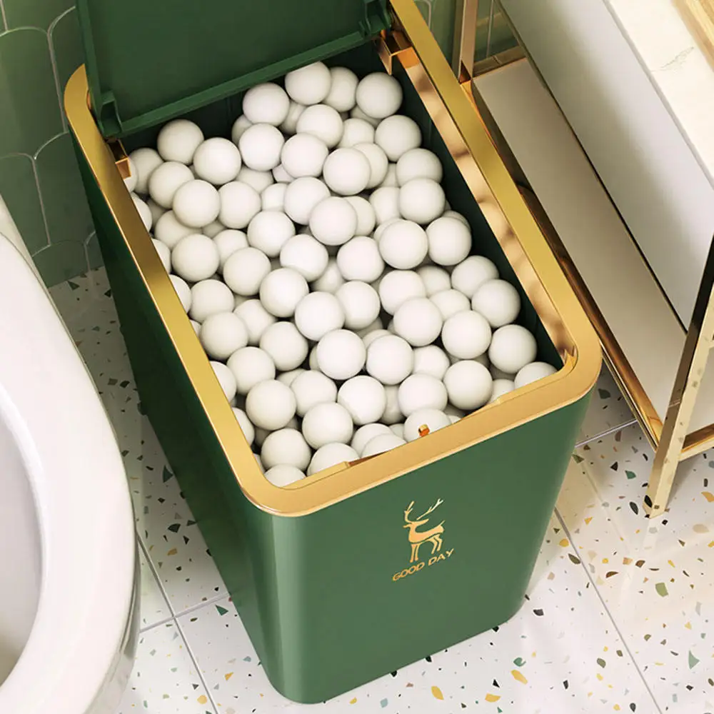 Корзина для мусора бытовая вместительная бумажная корзина с крышкой туалета