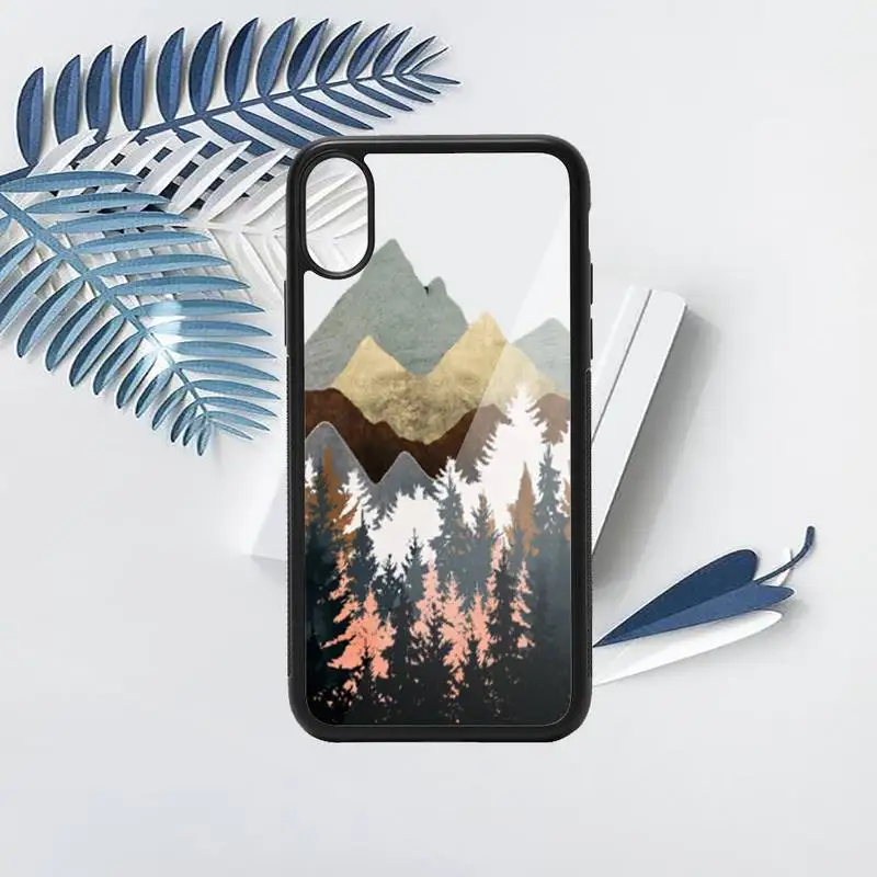 

Mountain Marble Moon Phone Case TPU For iPhone X XR XS 11 12 mini Pro MAX 6 6S 7 8 Plus SE 2020