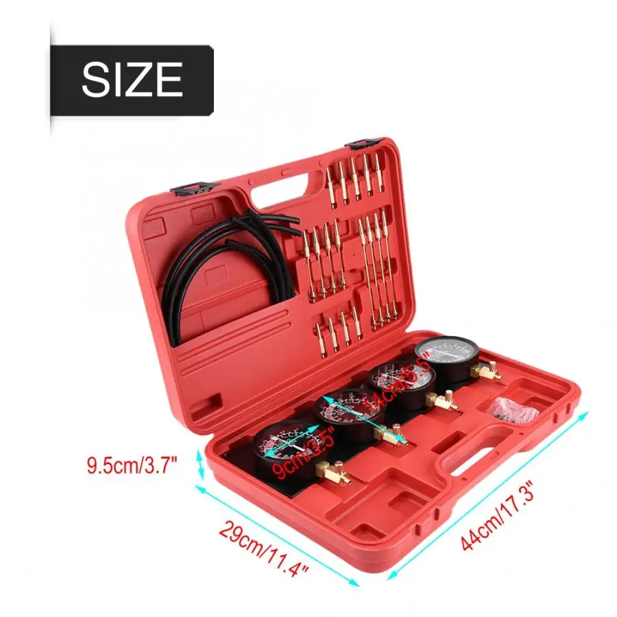 4 шт. вакуумный манометр набор мотоциклетный топливный карбюратор синхронизатор