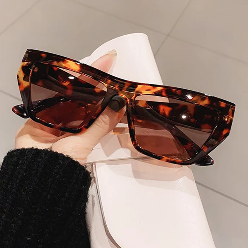 

2021 New Vintage Cat Eye Sunglasses Women Fashion Brand Designe Trend Big Frame Glasses Sun Glasses Female oculos de sol UV400