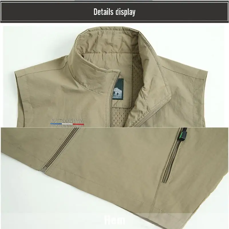 Мужской жилет куртки весна 2022 новинка сплошной цвет воротник-стойка для