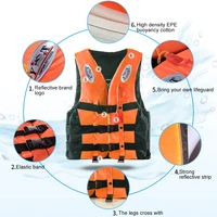 life jacket outdoor rafting life jacket for swimming snorkeling wear fishing professional drifting life vest for child adult