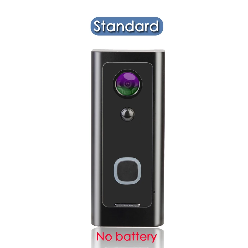 FCCWO V1 Full HD 1080P Wifi видео дверной звонок Водонепроницаемая беспроводная домашняя Secity камера Двусторонняя аудио связь ночное видение PIR умный фон - Цвет: Standard