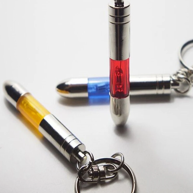 Модный антистатический брелок для ключей кольцо со встроенным светодиодным