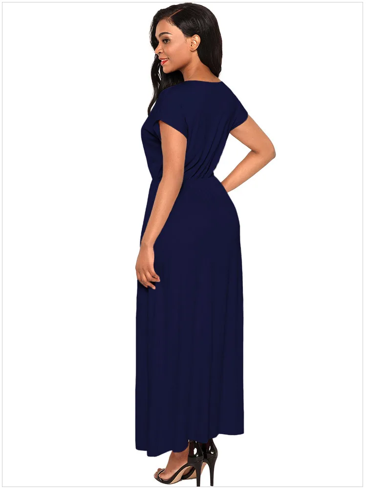 Prom Dress Black Sheath Gown V-neck Ankle-Length Lace 2019 Fashion Short Sleeves Graduation Dresses Long Sexy | Свадьбы и торжества