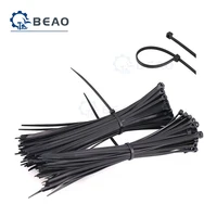 100 500pcs 589200 600 black color self locking plastic cable tie high quality nylon fasten zip wire wrap strap