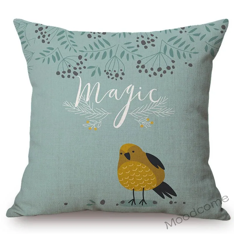 Симпатичные чехлы с изображением лесных животных енодов птиц оленей