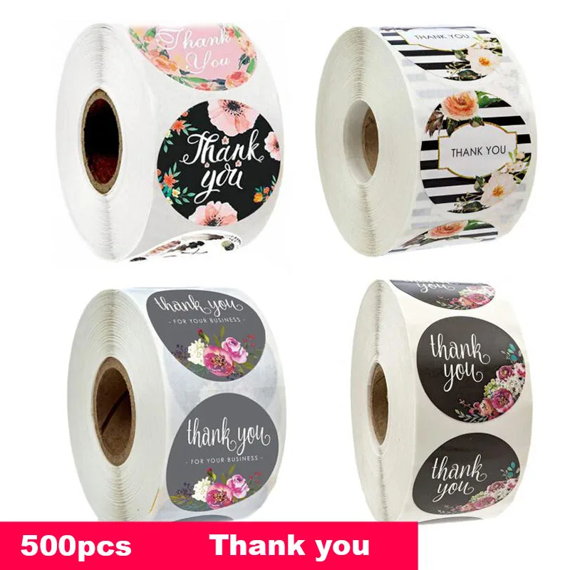 

500 Gift Sealing Stickers Thank You for Your Love Design Scrapbook Diary Stickers Holiday Birthday Party Gift Decoration Sticker
