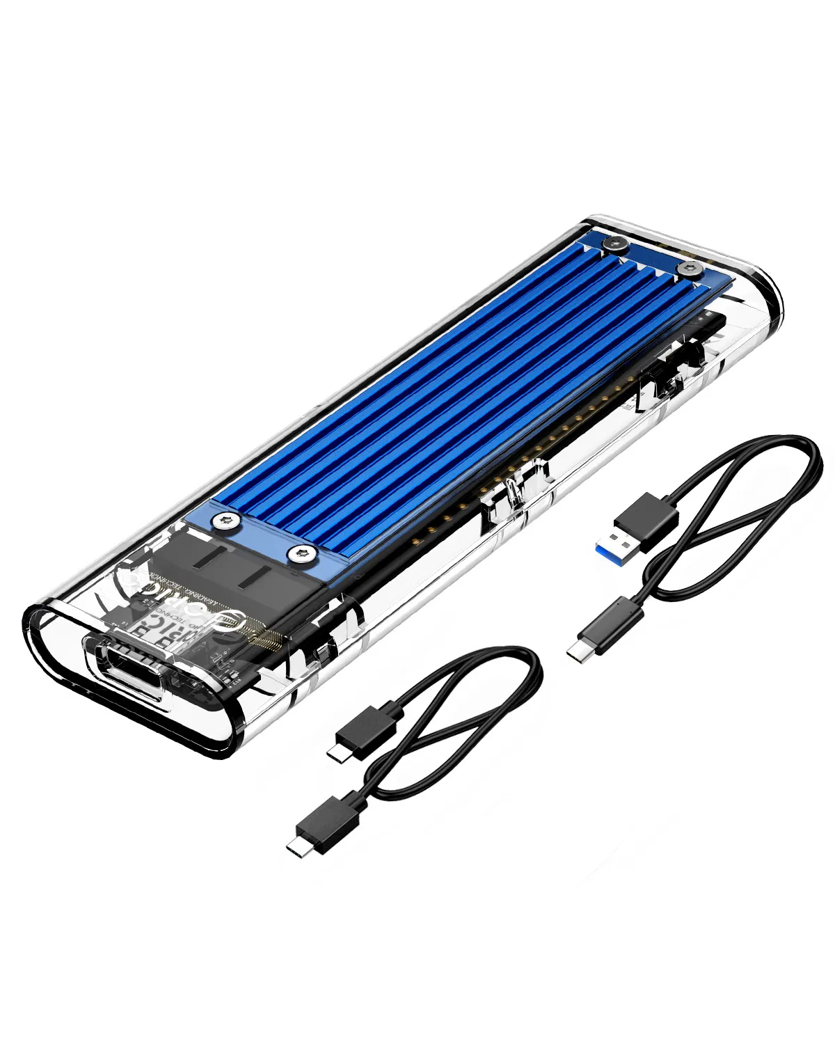 Чехол ORICO M.2 SSD для NVME PCIE NGFF SATA M/B Ключ SSD диск NVME SSD корпус M.2 для USB C прозрачный жесткий диск 10 Гбит/с