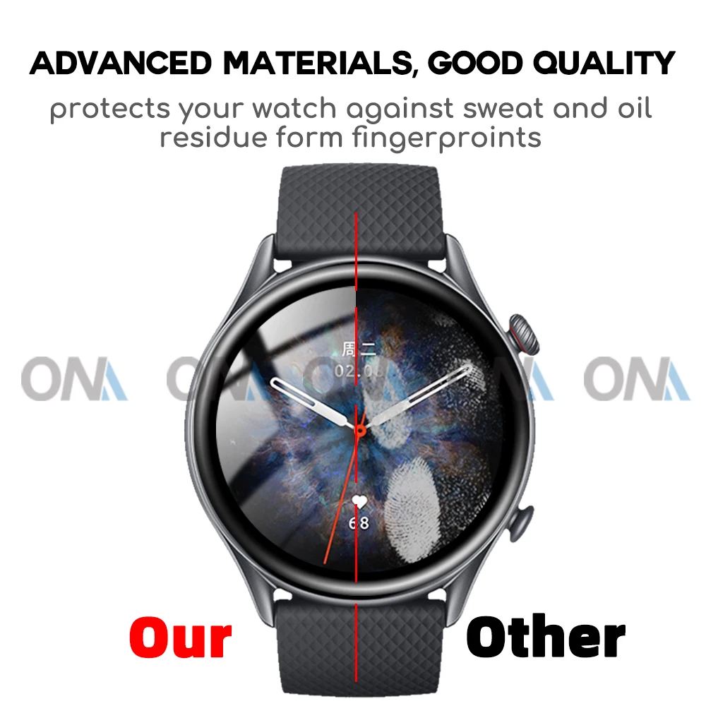 5D защитная пленка из мягкого стекла для Huami Amazfit GTR3 GTR-3 GTR 3 Pro 2 2E Smart Watch Full Cover HD