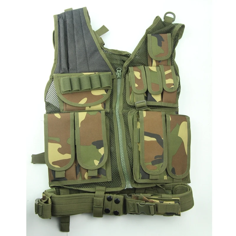 WL Тактический Жилет Molle для страйкбола, боевой жилет для пистолета, тренировочный сетчатый жилет, защитный жилет для охоты - Цвет: WL