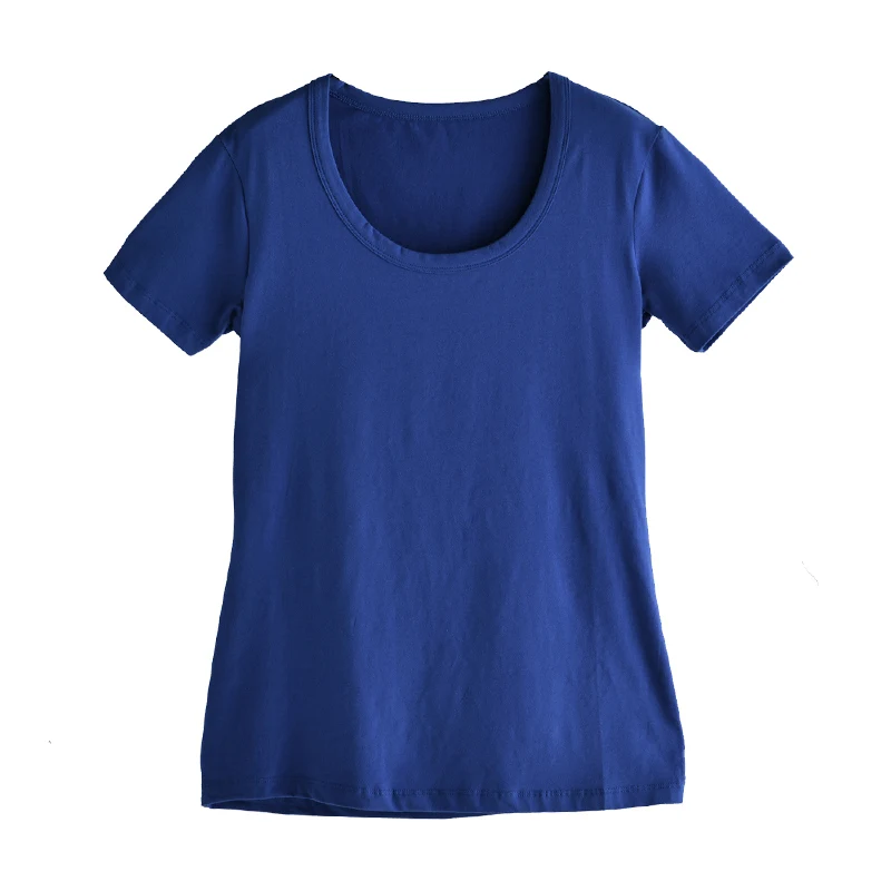 Футболка женская из чистого хлопка с круглым вырезом большого размера | Женская