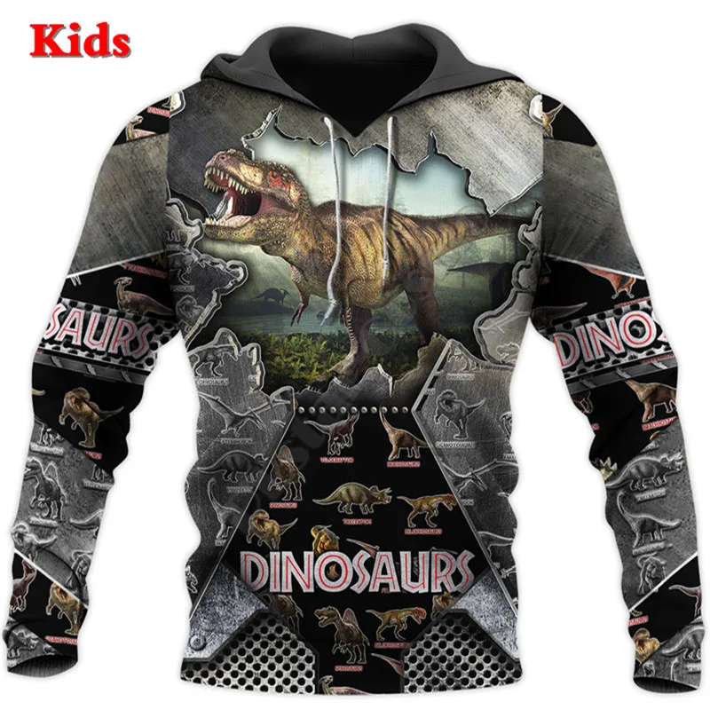 

Love Dinosaur Hoodies 3D All Over Printed Kids Sweatshirt Child Long Sleeve Boy For Girl Funny Animal Pullover Drop Shipping 12