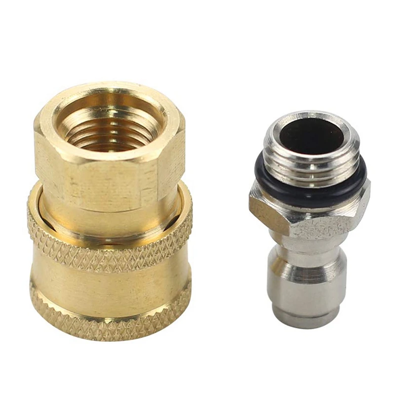 

1/4 Inch Quick Connector Adapter 5000 PSI + O-rings Tool Kit Replacement Parts