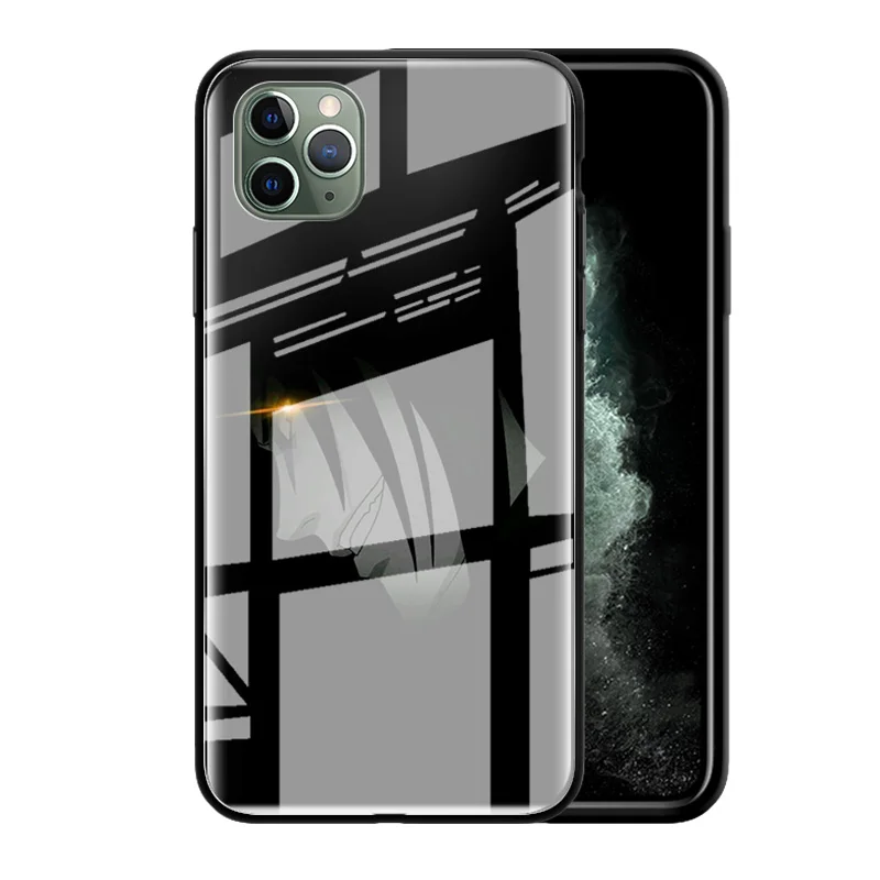

Glass Case For Apple iPhone 11 12 Pro Max 8 7 XR XS X 6 6S Plus SE 2020 Capa Phone Cover Fundas Shell Anime Naruto Sharingan Cas