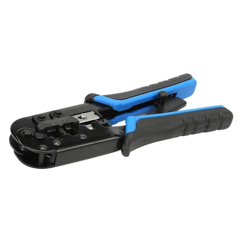 Blue Black Электрик обжимные плоскогубцы многофункциональный UTP/STP Круглый витой пара зачистки резак кабель провода зачистки ручные инструменты - Цвет: Blue Black