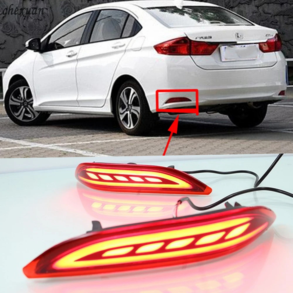 CSCSNL 1 комплект для Honda City 2014 2015 2016 светильник светодиодный задний бампер s стоп