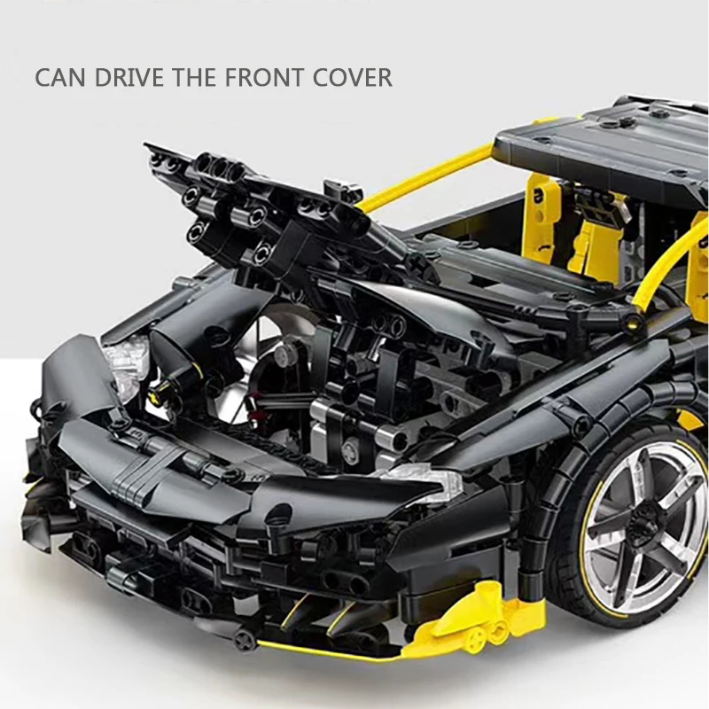 Technic black Lamborghinis Centenario Roadster 1:12 Супер спортивный автомобиль строительные блоки