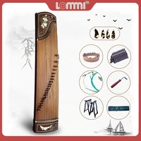 lommi master guzheng handmade harp koto chinese guzheng sandalwood paulownia acient girl pattern inlay full accessories kit new