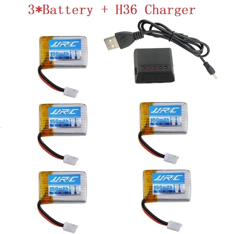 Бургундия Комплекты зарядного устройства JJRC H36 3,7 V 150mAh 30c для E010 E011 E012 E013 Furibee F36 части квадрокоптера RC 3,7 v Lipo батарея - Цвет: Бургундия