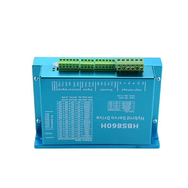

HBS86H Closed Loop Servo Motor Driver HBS860H Hybrid Step Servo Drive With RS232 Port