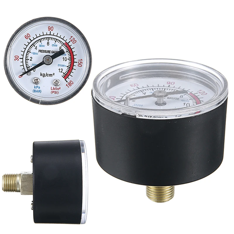1 шт. манометр для воздушного компрессора 0 1/8 psi 12 бар|Манометры| |