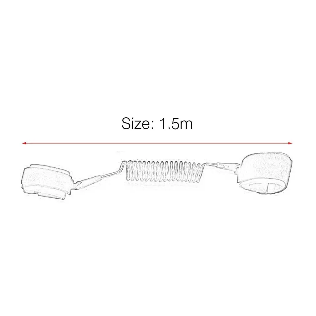 

Adjustable Kids Safety Harness Child Wrist Leash Anti-lost Link Children Belt Walking Assistant Baby Walker Wristband 1.5M
