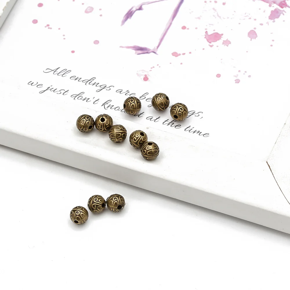 Бусины MEIBEADS 20 шт./лот с винтажным узором разделительные бусины аксессуары