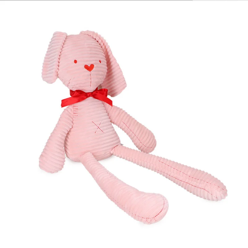 Baby Rabbit Sleeping Comfort Doll Plush Toys Smooth Obedient Sleep Calm Bow-tied long-legged rabbit | Игрушки и хобби