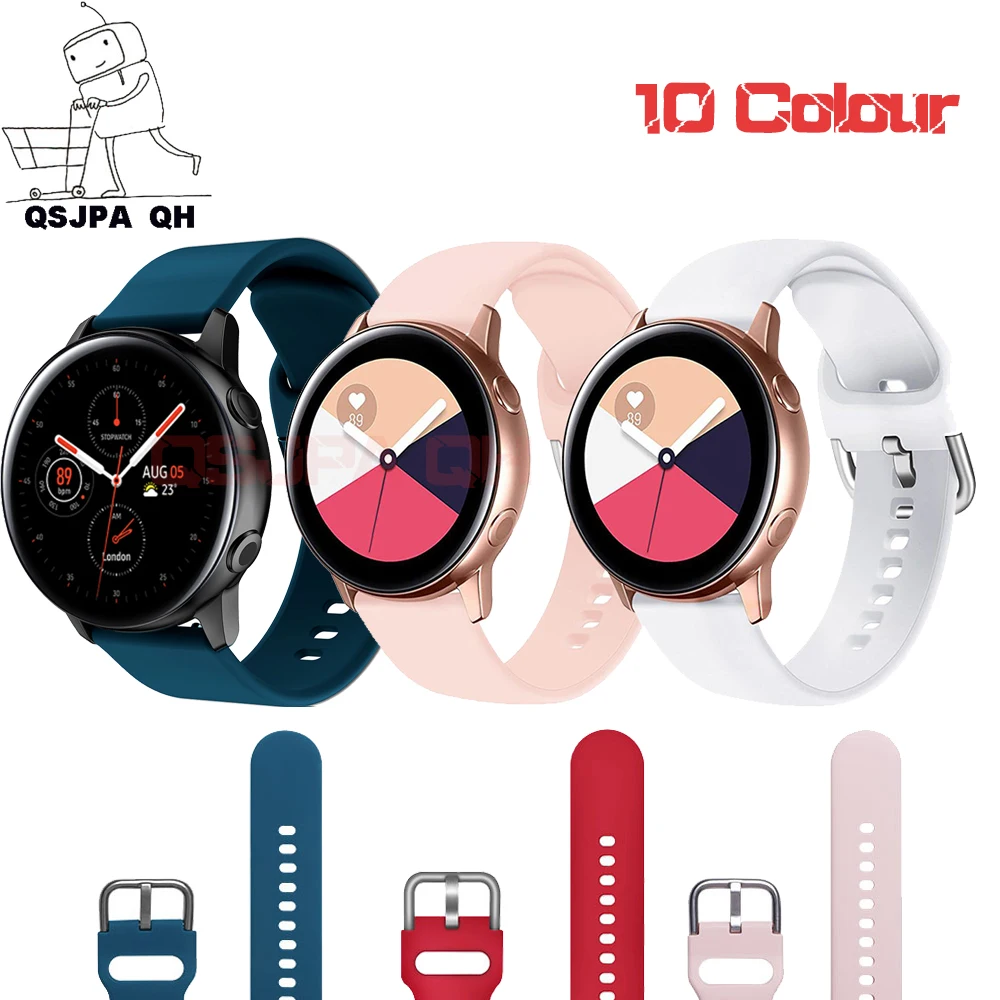 

Ремешок для Samsung Galaxy Watch Active 2 44 мм 40 мм ремешок 20 мм 22 мм ремешок для часов для Galaxy 46 мм amazfit Gear спортивный браслет на запястье