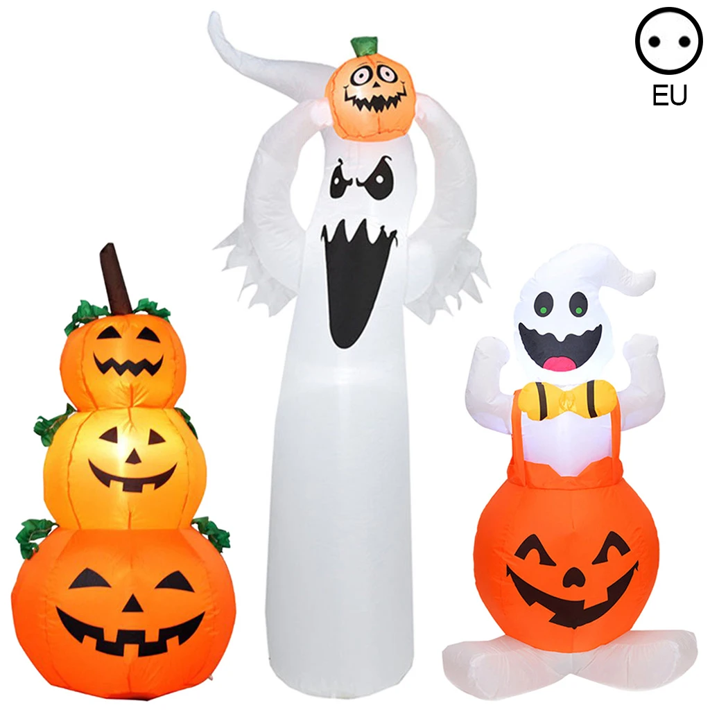 

Halloween Ghost Inflatable Model Party Decor Halloween Pumpkin Ghost Props Ornament for Garden Outdoor Patio Holiday Decor