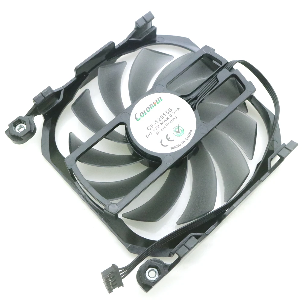 Бесплатная доставка CF-12915S DC12V 0.35A 85 мм VGA вентилятор для INNO3D GTX1060 ITX GTX650ti 750 750ti