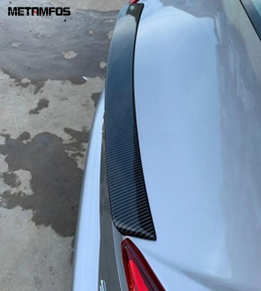 Для Honda Civic Sedan 2019 2020 углеродное волокно хвостовое крыло стримерный спойлер полоса