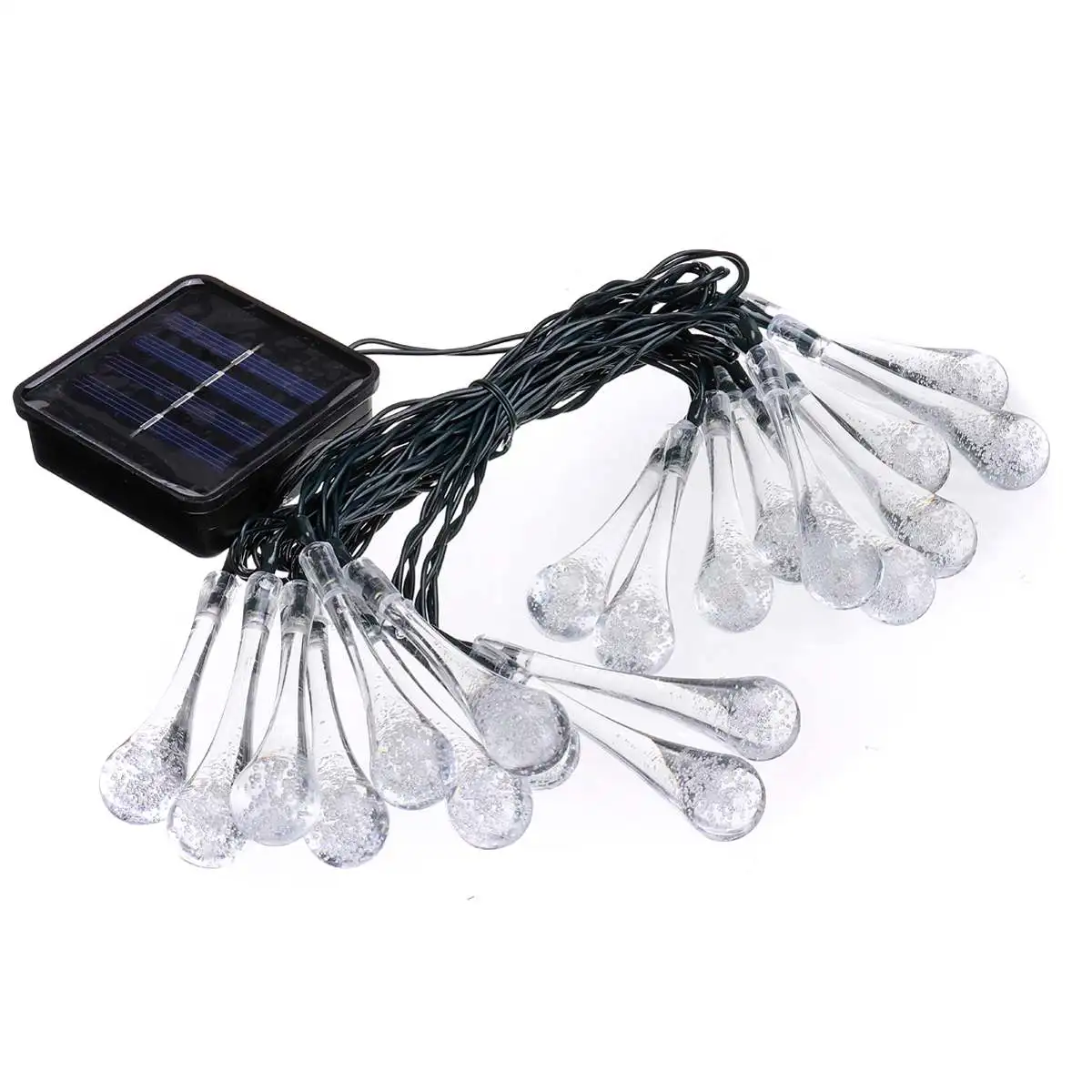 

LED Solar Lights Water Droplet String Lights Outdoor Garden Decor Tree Bubble Light for Halloween Party Christmas