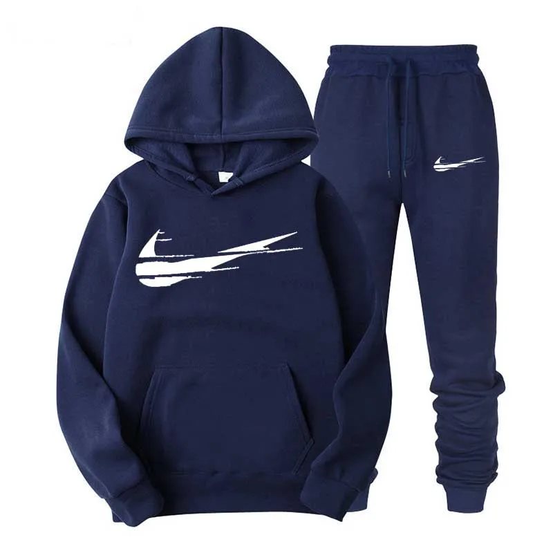 

Hoodies Men Anime Hoodie 2021 Oversized Clothes Spring Fleece Hooded Sportswear 2Pcs Set Soild Print Sweatshirts S-3XL
