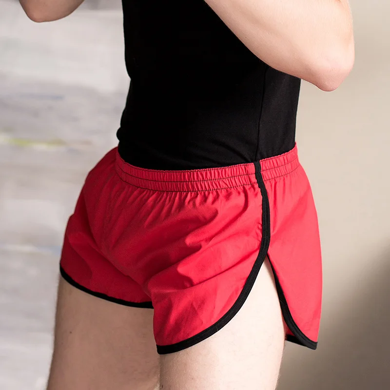 

Cotton Mens Underwear Sleep Bottom Casual Home Comfortable Loose Boxer Shorts Male Side Split Breathable Lounge Pijama Masculino