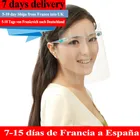 Пылезащитная маска на все лицо с защитой от капель, высококачественный козырек, Ветрозащитная маска, прозрачная моющаяся маска