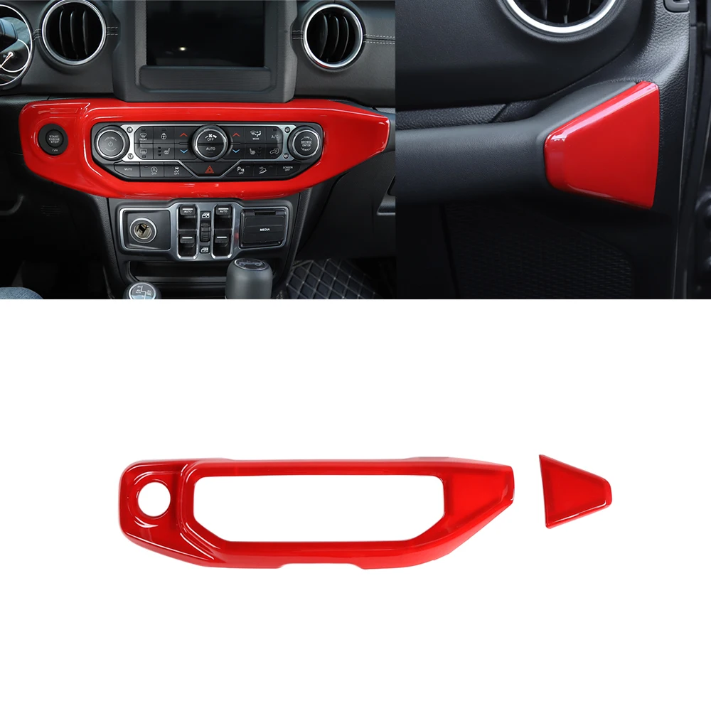 

Для Jeep Wrangler JL Gladiatior JT 2018 2019 2020 2021 2022, автомобильная панель управления кондиционированием воздуха, аксессуары для интерьера