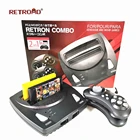 Ретро двойная игровая консоль с Ultra HD 1080P FC DendySEGA MD Genesis RETROAD RD08HD со встроенными 688 классическими играми бесплатно
