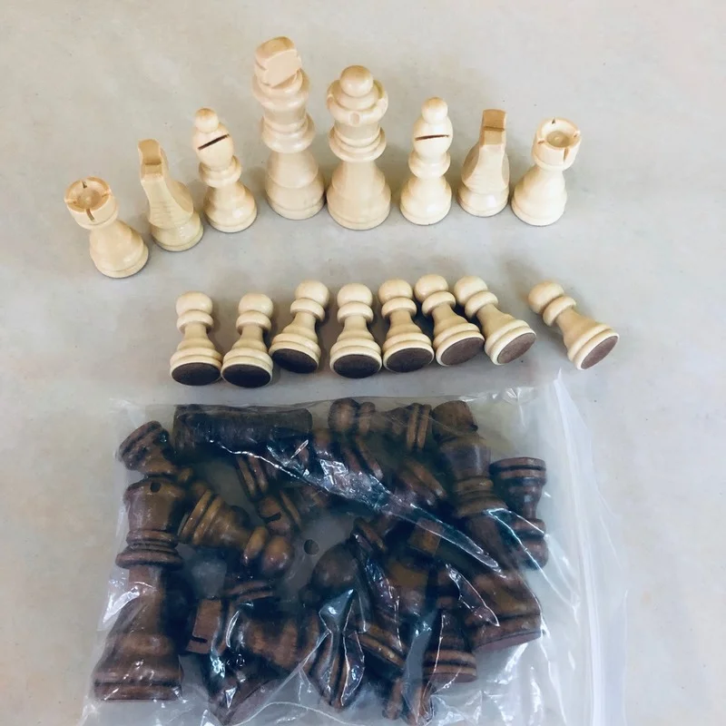 Набор новых шахматных фигур 2021 года оригинальные шахматы из массива дерева 3