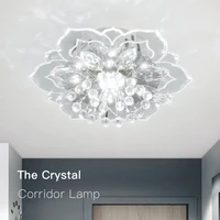crystal ceiling light modern flower ceiling lamp for kitchen living room bedroom home study corridors lighting fixtures