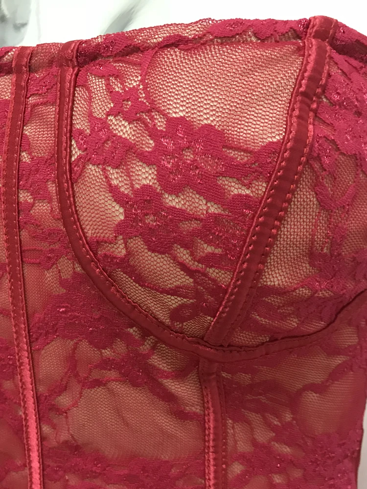 Платье JillPeri женское атласное пикантное модное кружевное вечернее без бретелек в