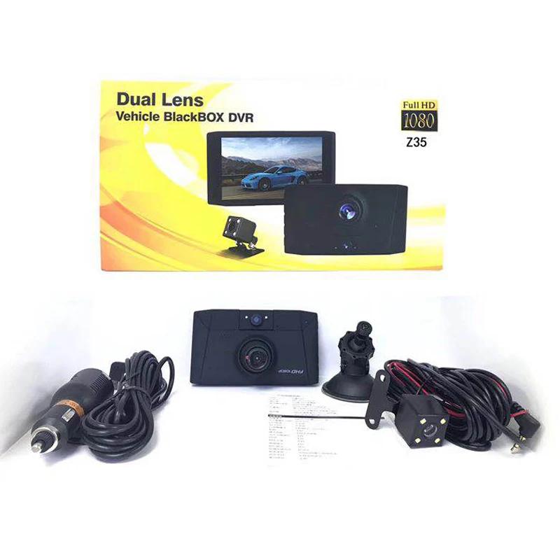 Новинка 2019 Автомобильный видеорегистратор 3 объектива камеры 4 0 дюймов авто