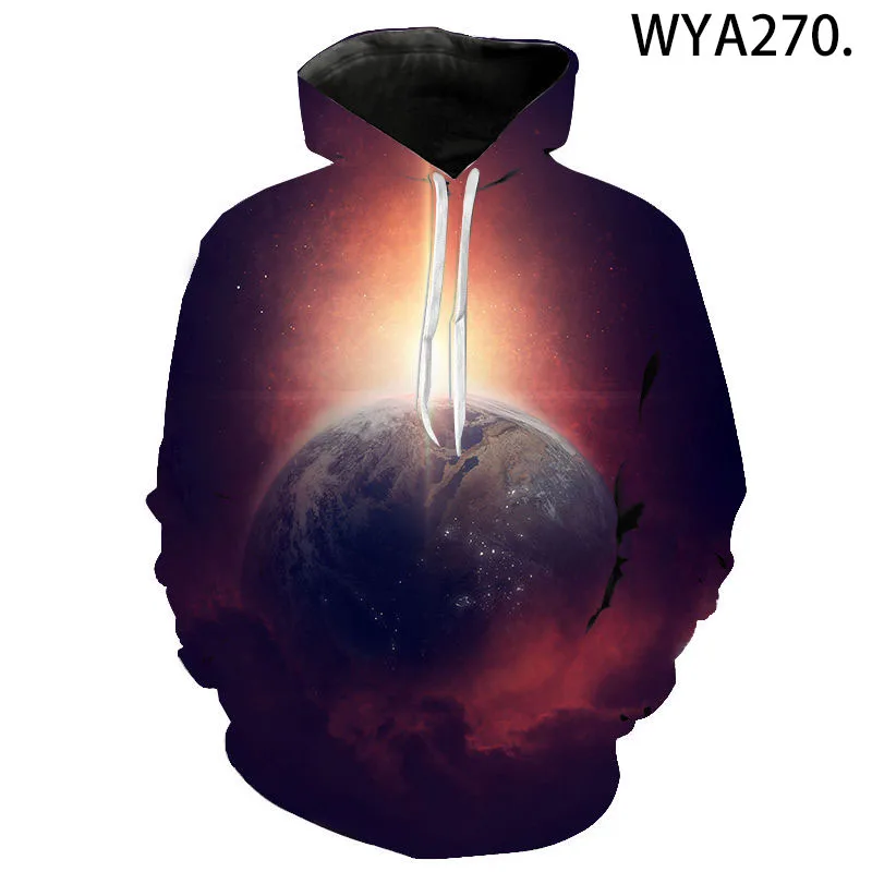 

Print For Men's Hoodie Men Clothing Hoodie With Long Sleeve 2021 Fashion The Mysteries Of The Universe Autumn 3D Printed Hoodie