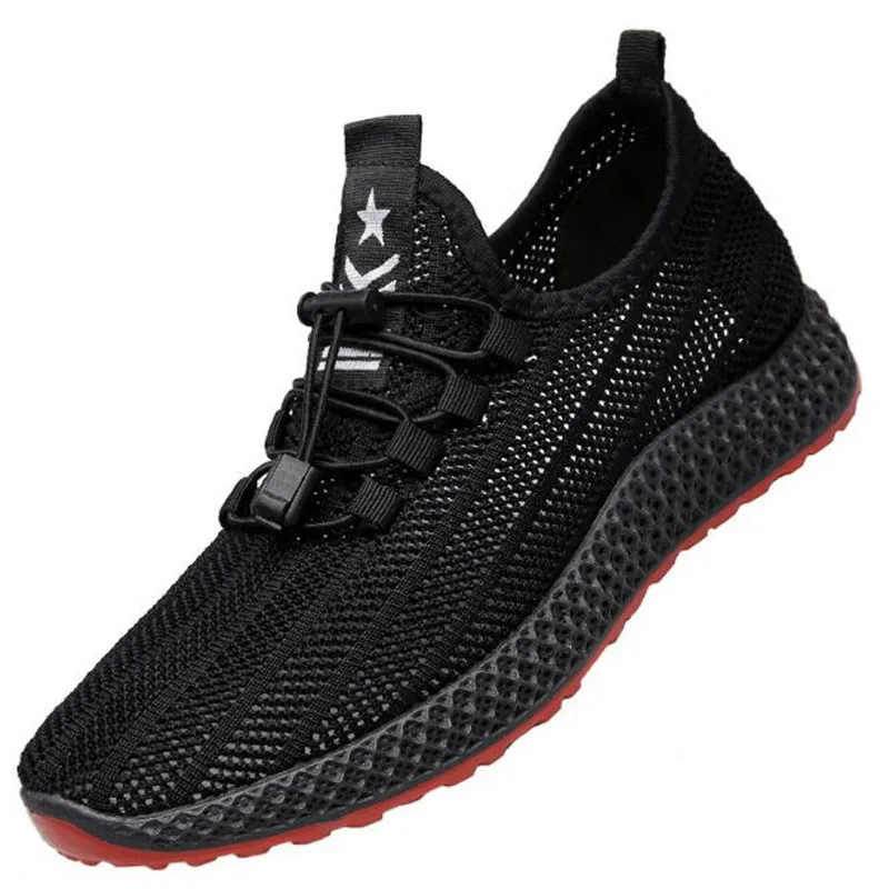 

2020 New Mesh Men Casual Shoes Lace-up Men Shoes Lightweight Comfortable Breathable Walking Sneakers Rubber Soft Bottom Non Slip