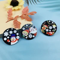 jeque 10pcs christmas santa snowman jewelry accessories earrings making connectors diy pendant jewelry findings components charm