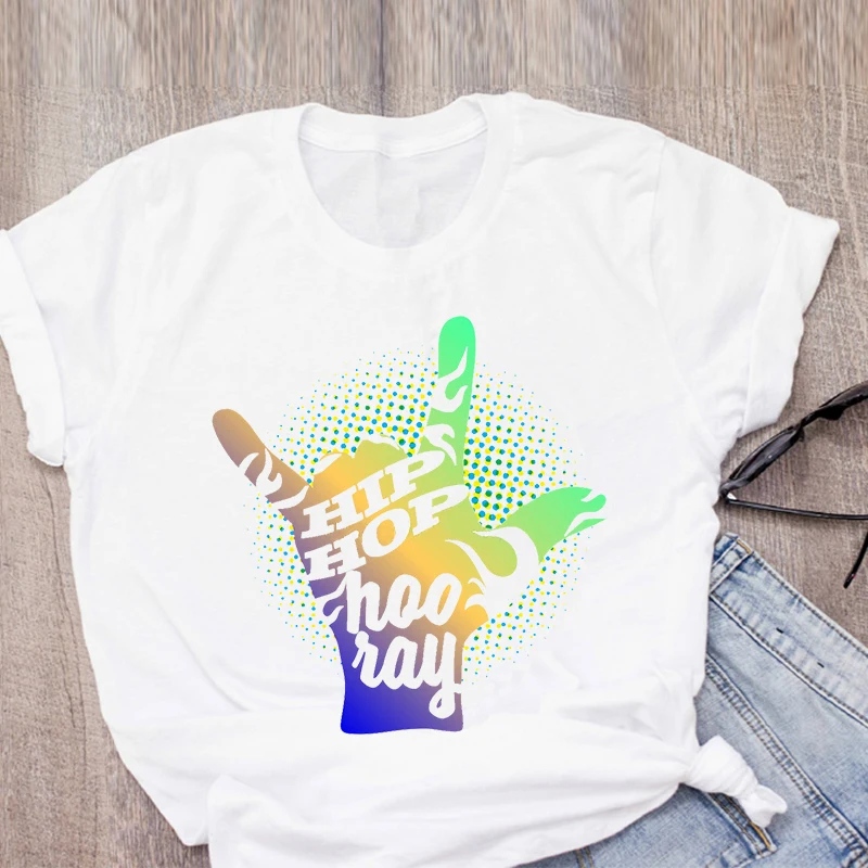 

Rock Letter Print Tshirt woman street aesthetic hip hop Female Short Sleeve Tees 2021 Summer Brand Rock Clothing Girl Tops