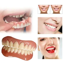 1 Set Smile Perfect Top & Bottom Veneer Cosmetic Teeth Cover Silicone Teeth Whitening Braces Upper /