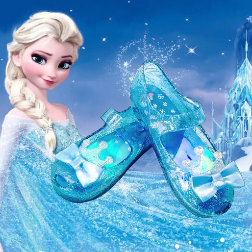 

Детские туфли-желе Disney Mini Melissa, обувь для принцессы Aisha, летние сандалии-желе для девочек «Холодное сердце», детская обувь для малышей, 2021